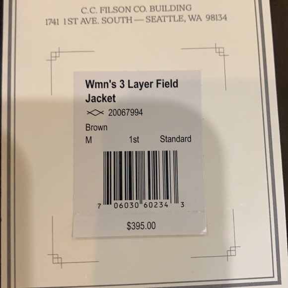 Filson Women’s 3 layer Jacket Brown - Picture 5 of 11